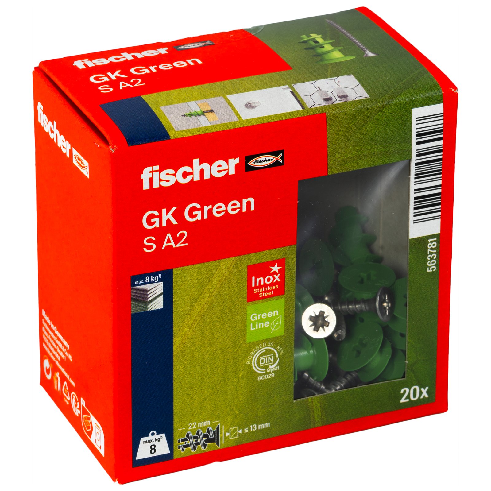 fischer Gipskartondübel GK Green S A2