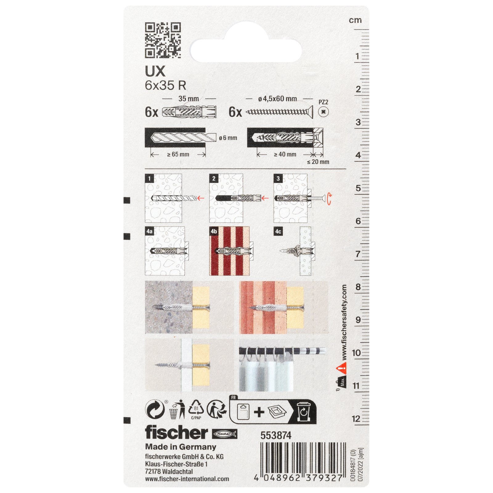 fischer Ready2Fix Gardinenstange K