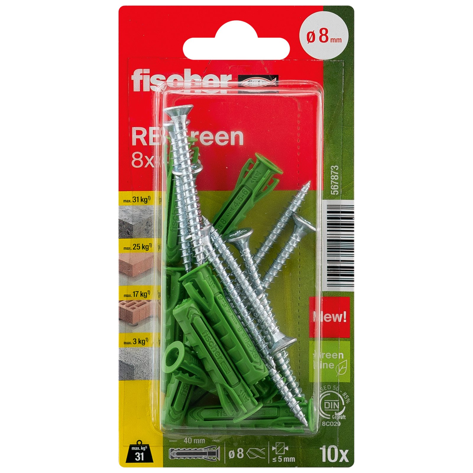 fischer Regalbefestigung RB Green K