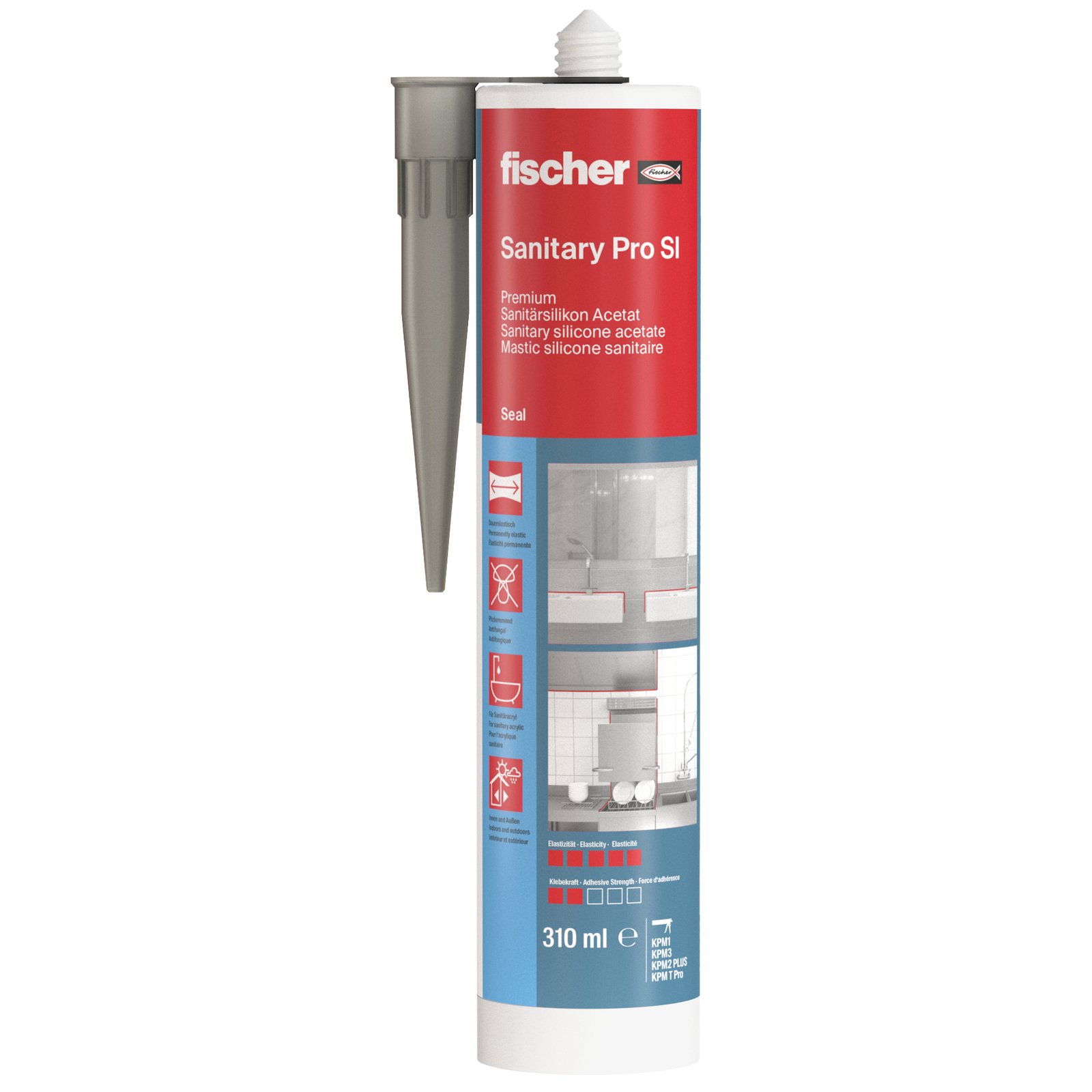 fischer Sanitärsilikon Sanitary Pro SI san