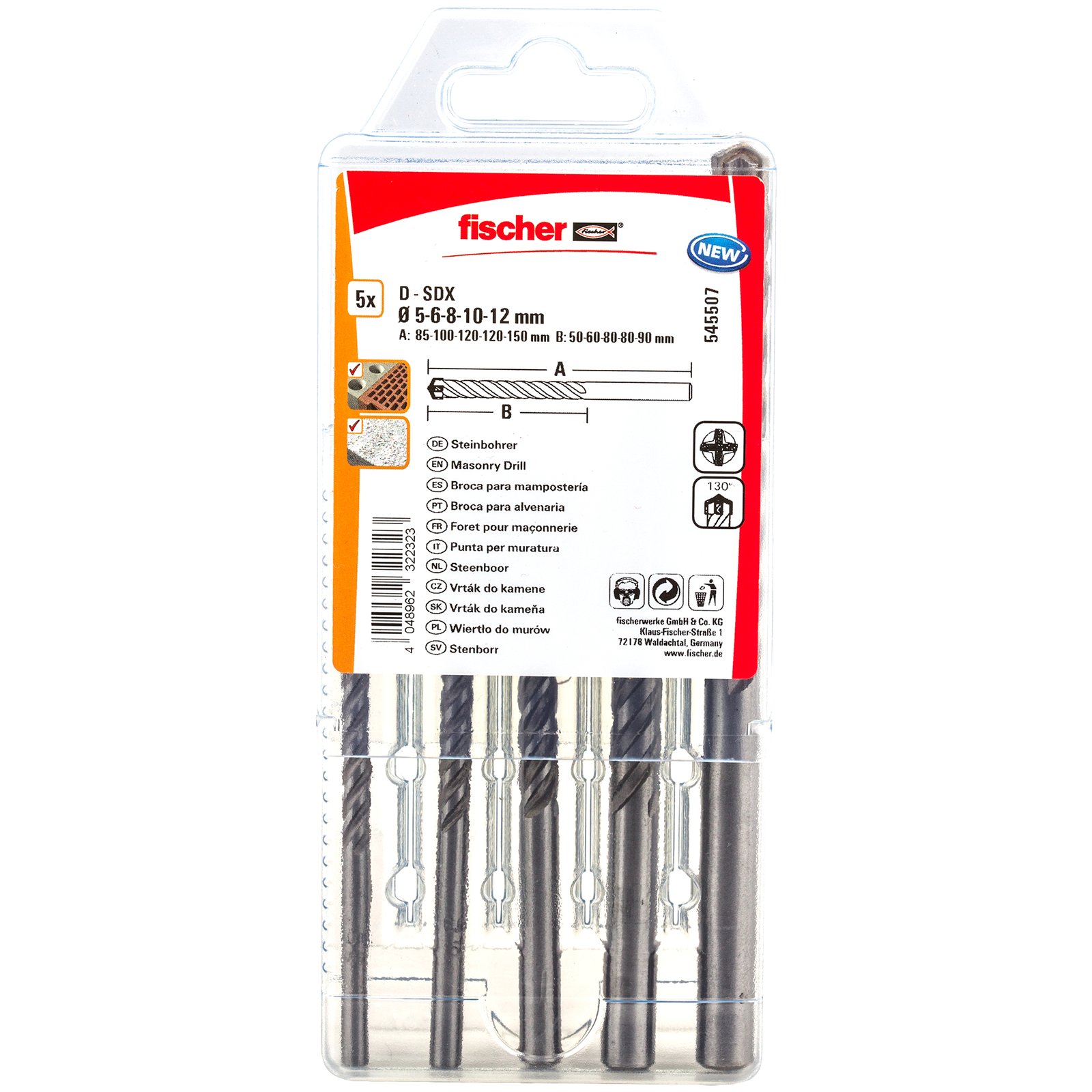 fischer Steinbohrer D-SDX Set