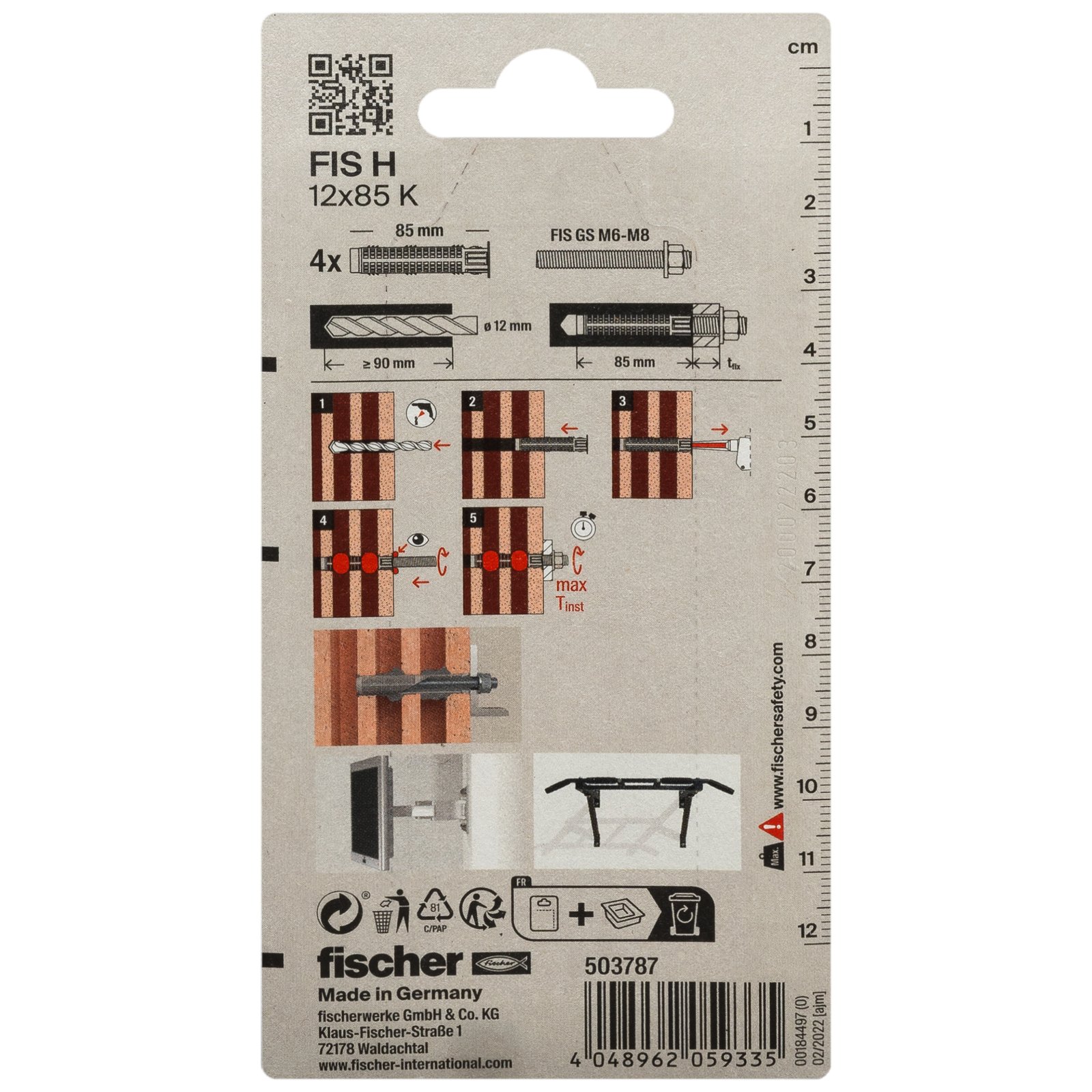 fischer Ankerhülse FIS H K K