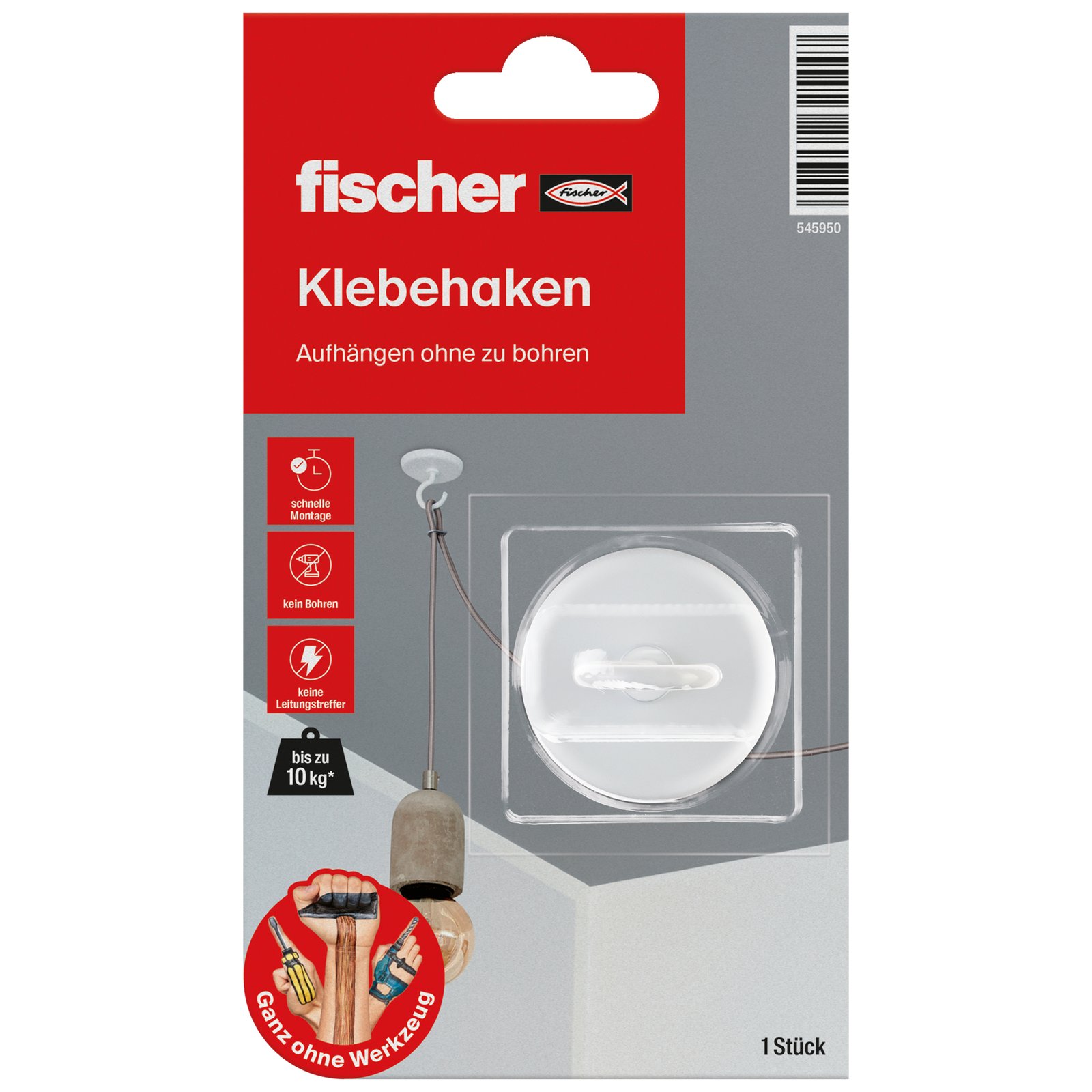 fischer GOW Klebehaken