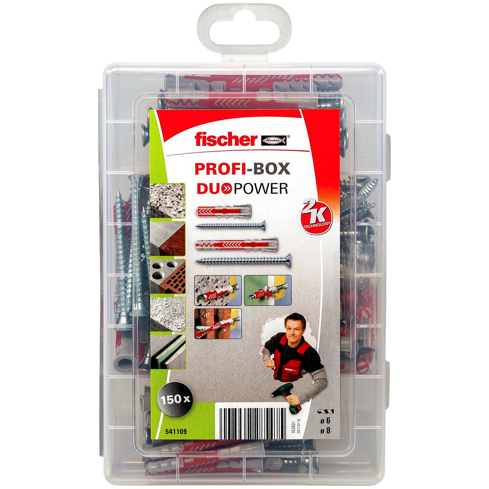 fischer Profibox - DuoPower kurz/lang + S