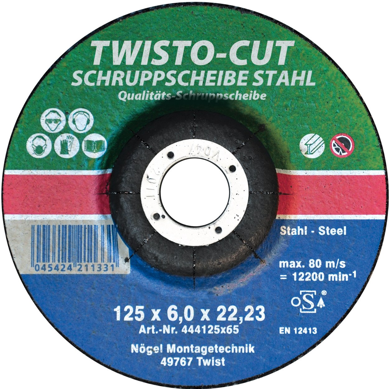 KSM Stahlschruppscheibe