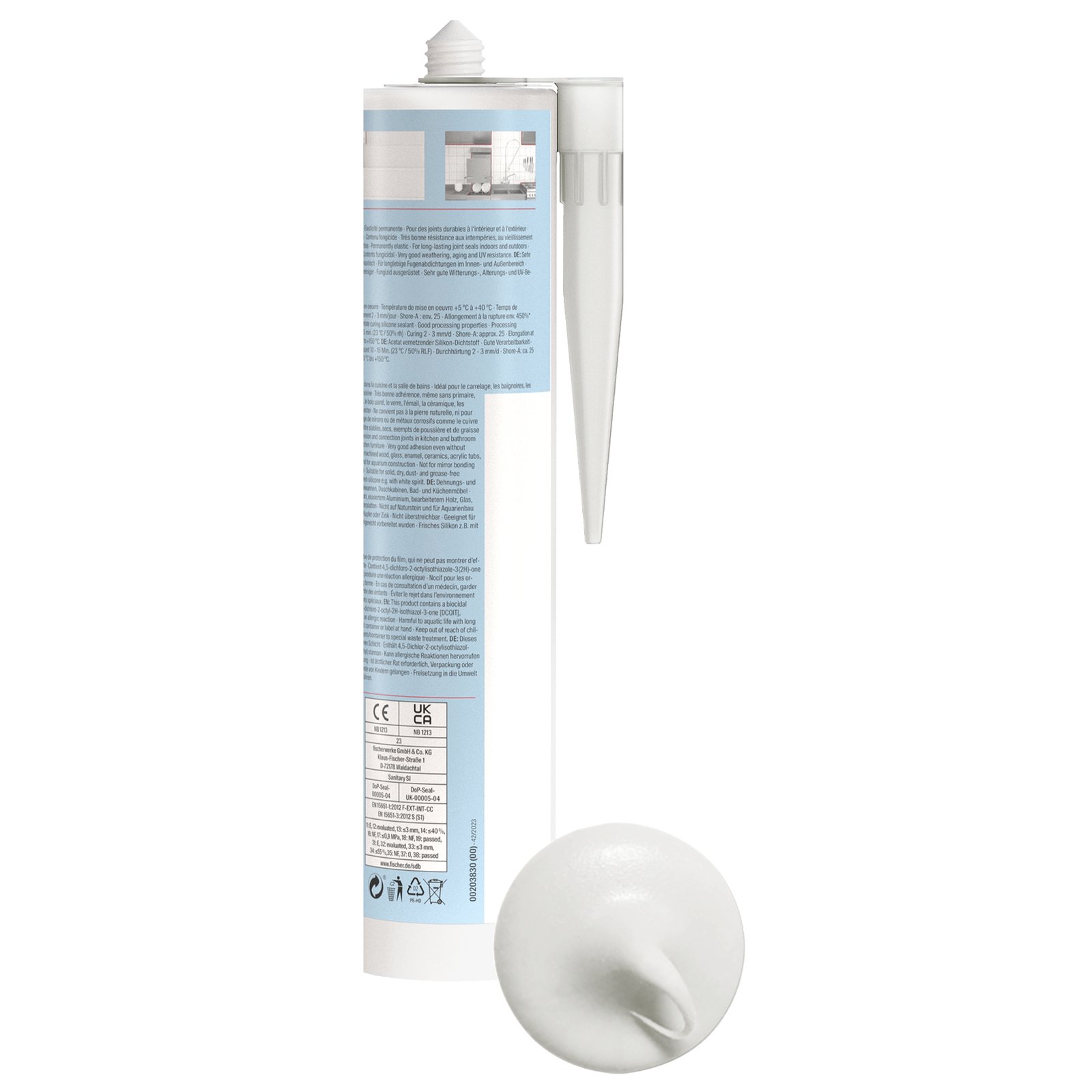fischer Sanitärsilikon Sanitary Pro SI fgr