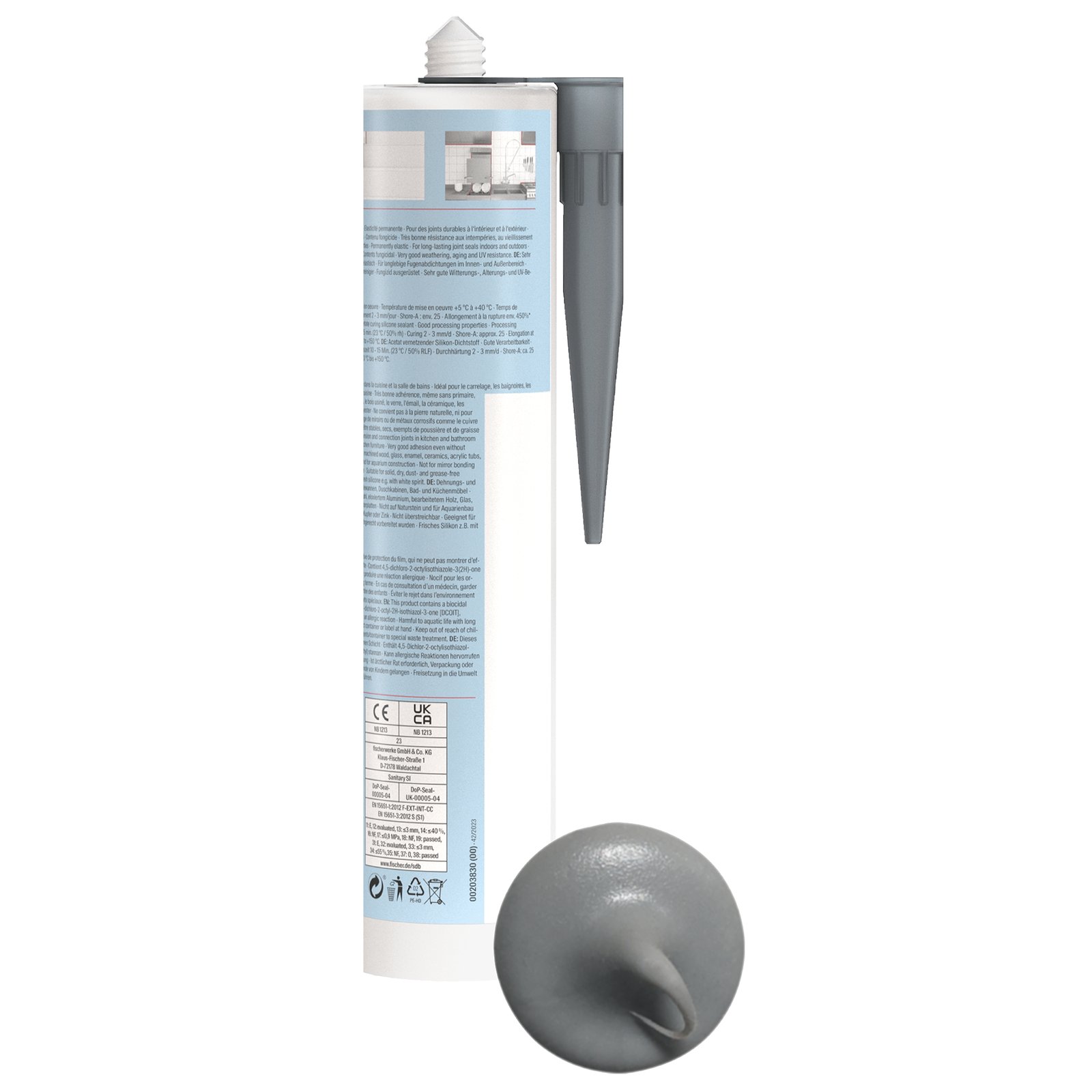 fischer Sanitärsilikon Sanitary Pro SI dgr