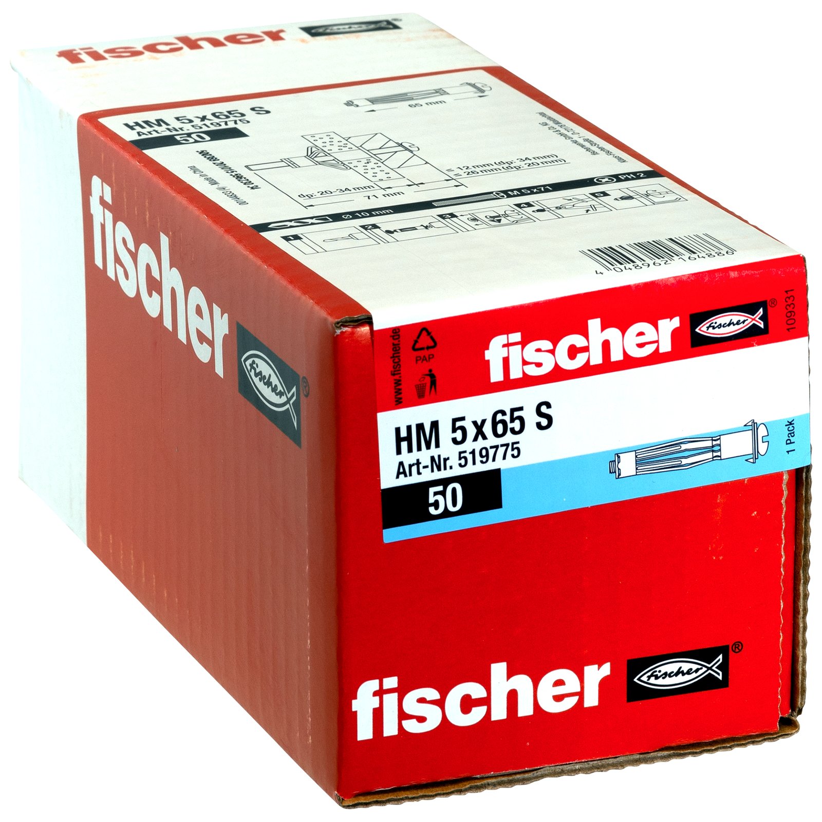 fischer Hohlraum-Metalldübel HM S
