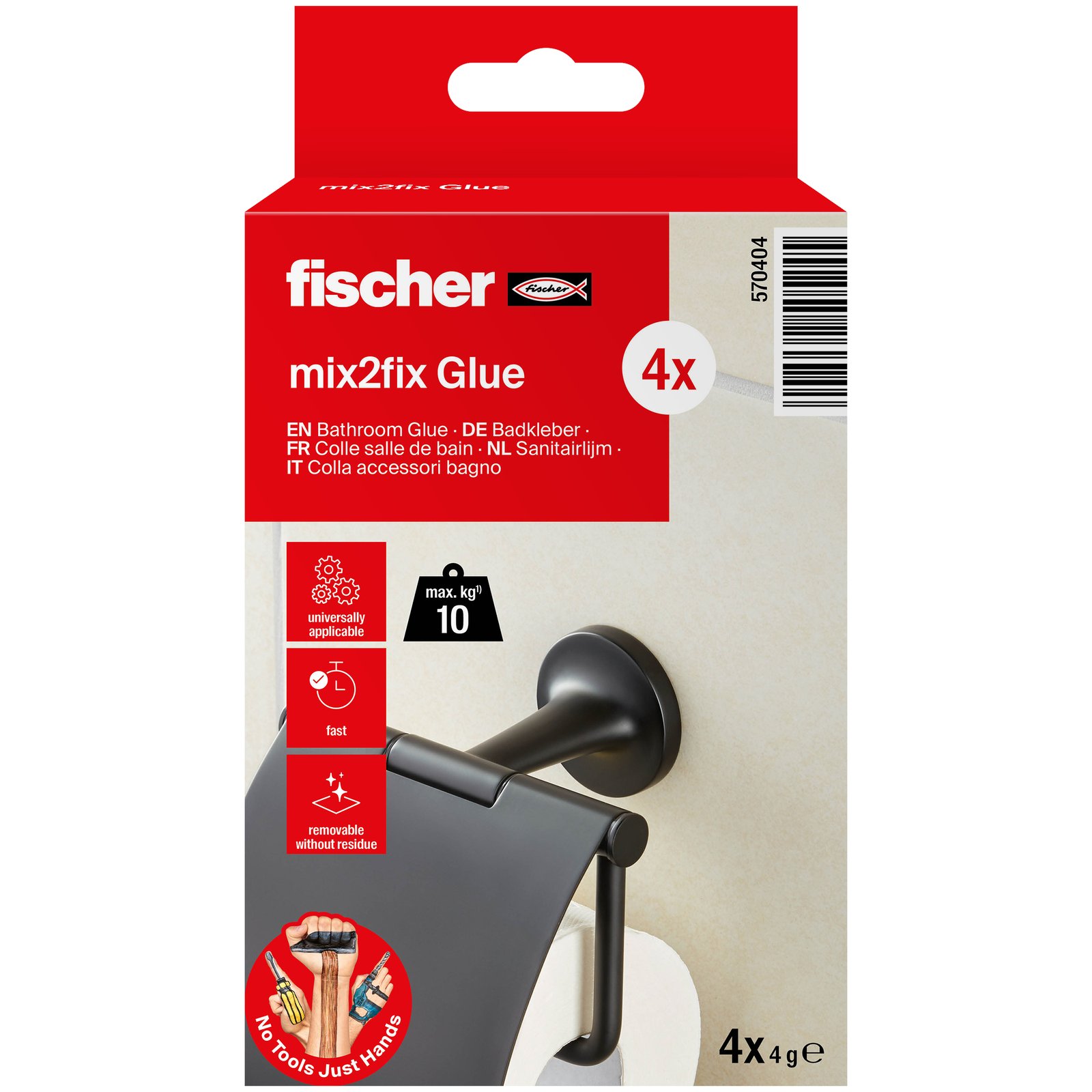 fischer GOW Multipack Badkleber