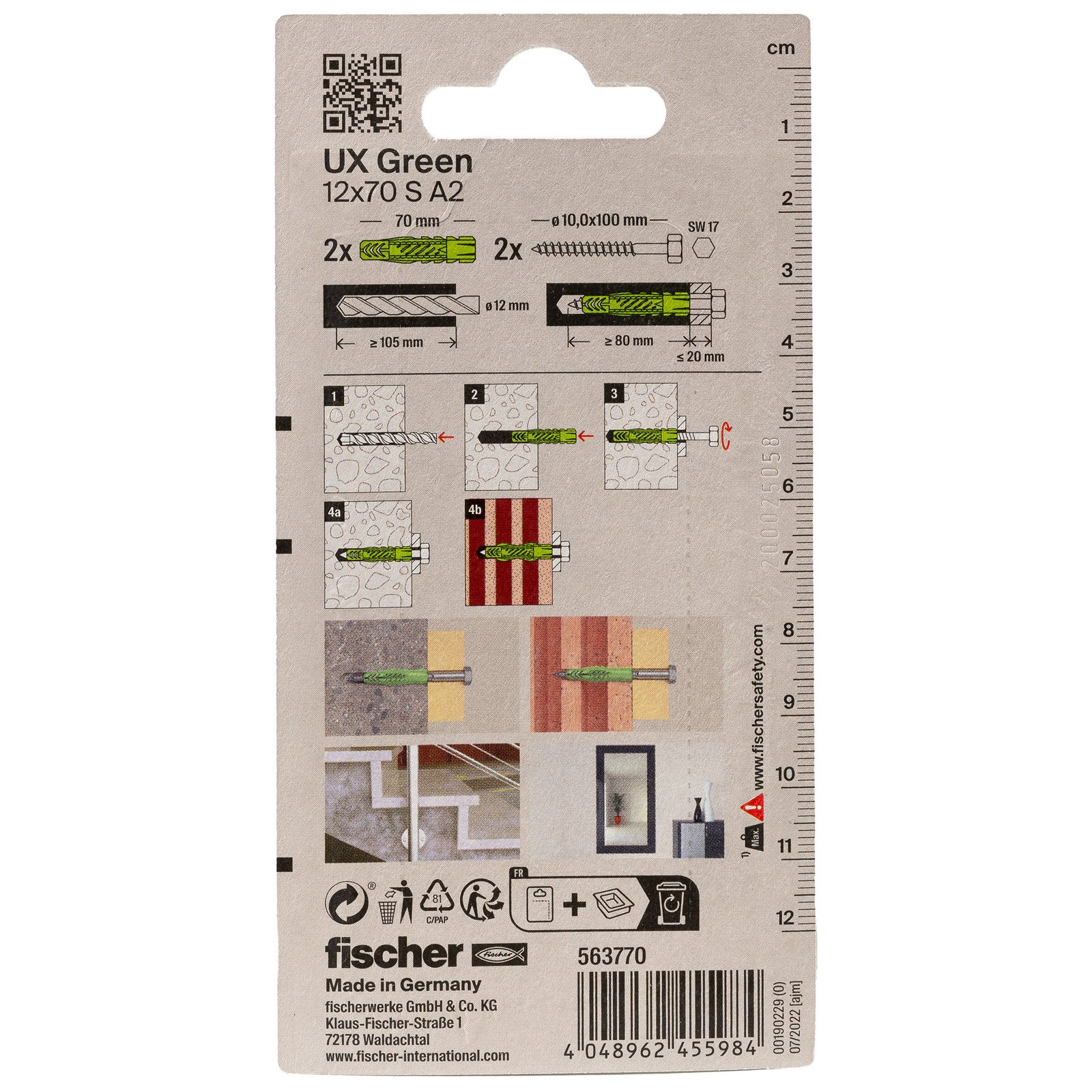 fischer UX Green S A2 K