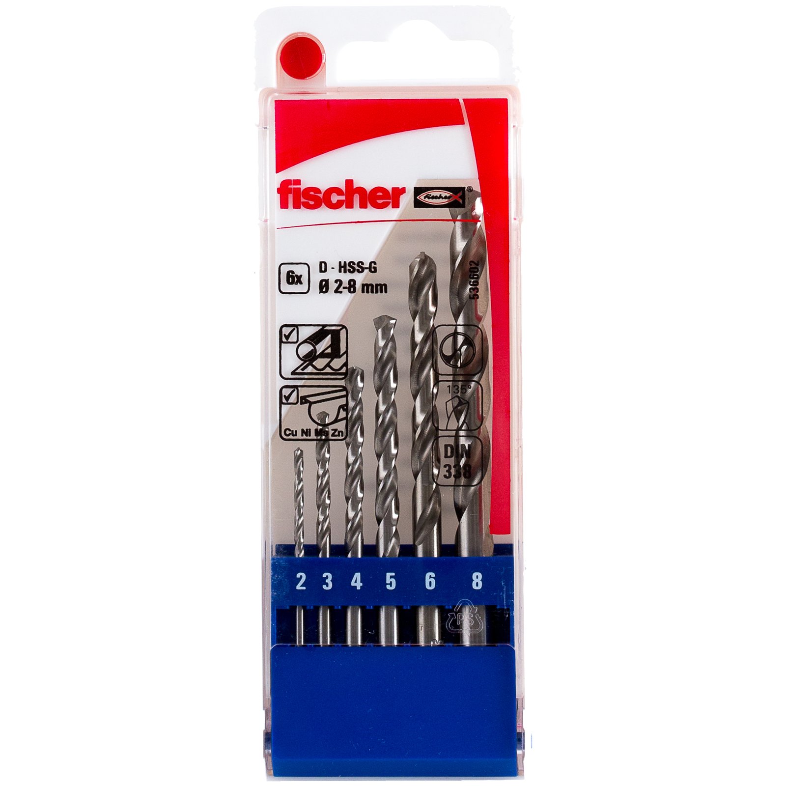fischer Metallbohrer D-HSS-G Set