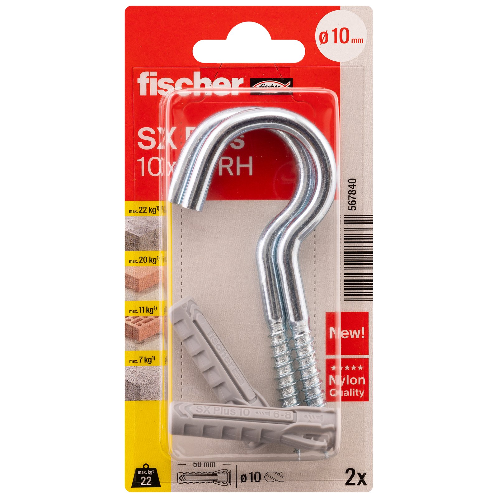 fischer Dübel SX Plus RH K