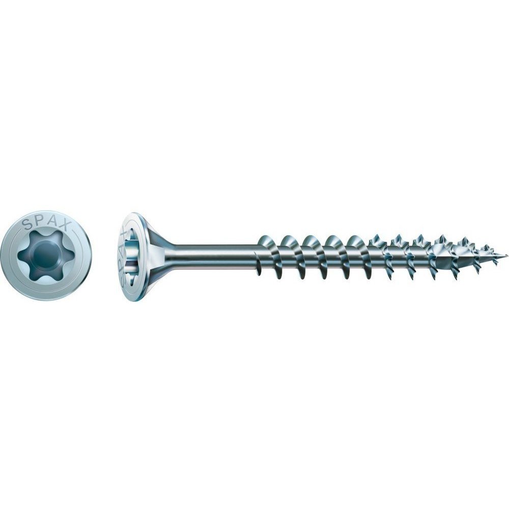 SPAX-S Universalschraube 3,0 x 30 mm – Senkkopf mit Bremsrippen, T-STAR plus T10, Packung 1000 Stück