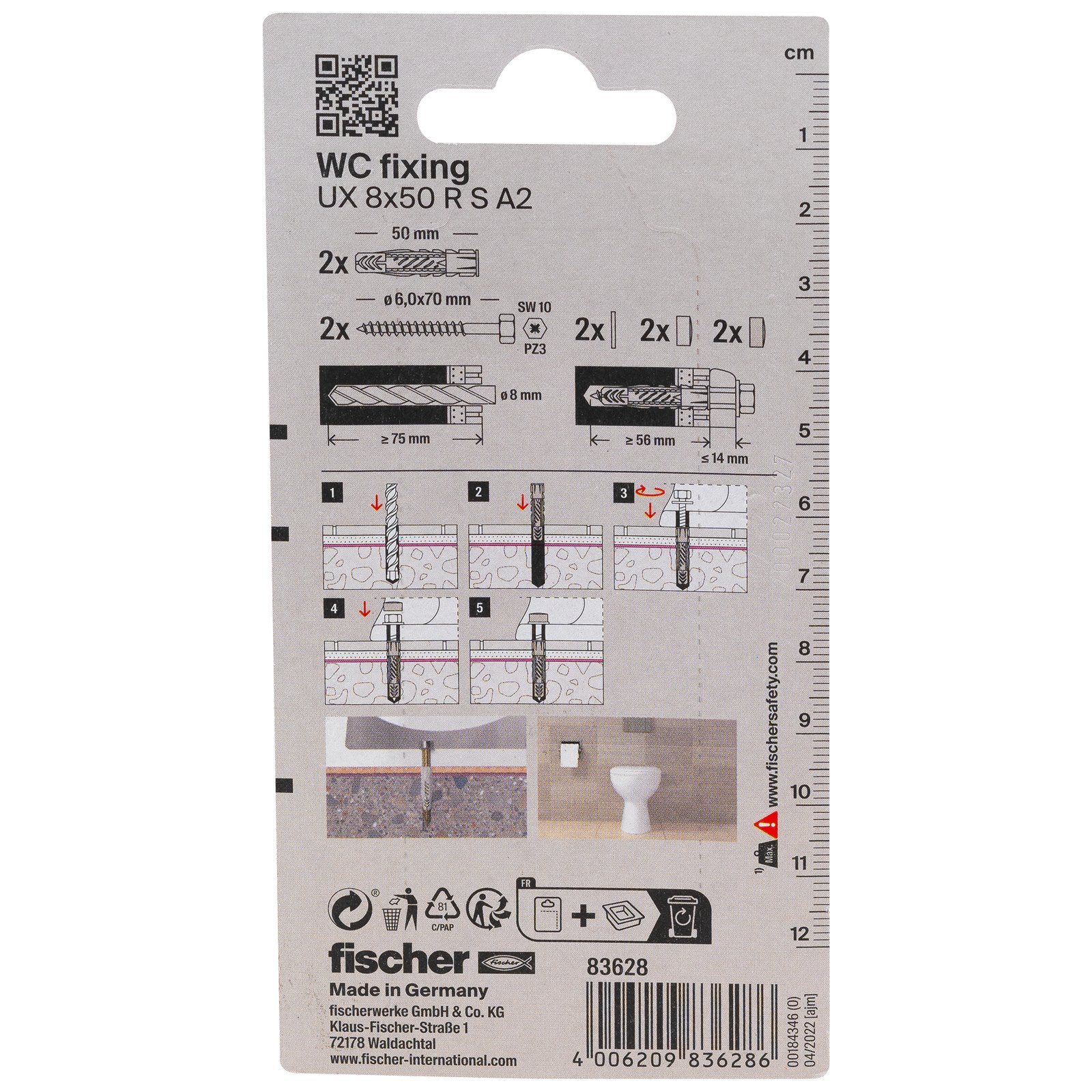 fischer Befestigungs-Set WC N K