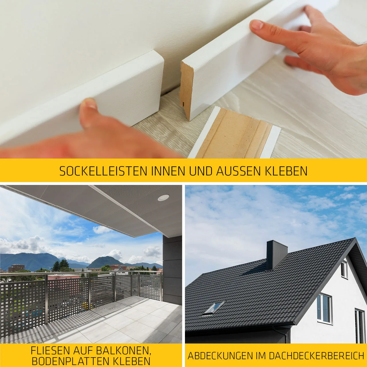 Sika SikaBond T-1 Purform Elastischer Klebstoff, betongrau