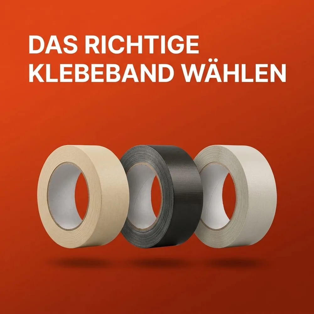 Klebebänder richtig wählen: Kreppband, Gewebeband und Fassadenband