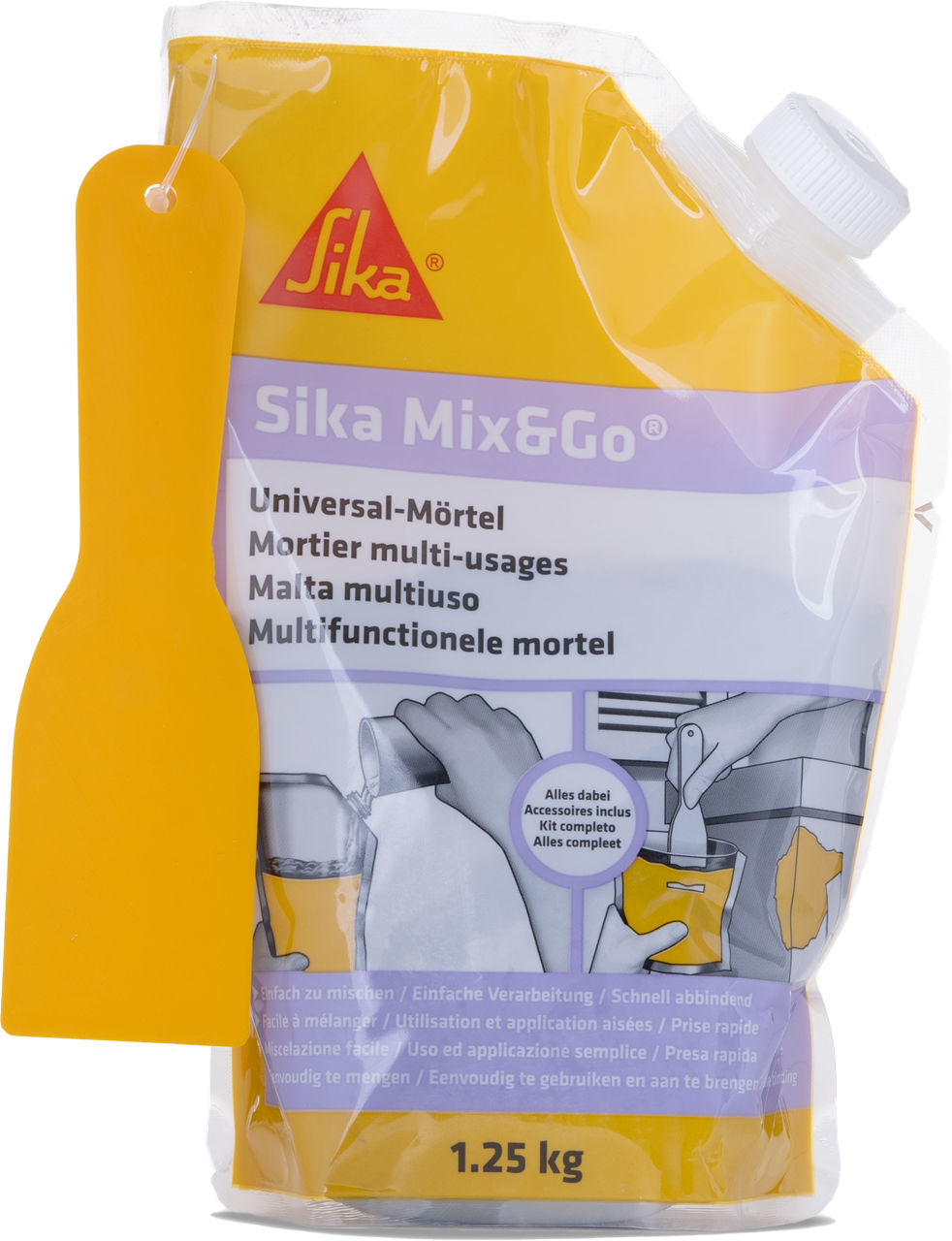 Sika Mix&Go Universalmörtel – Reparatur direkt aus dem Beutel