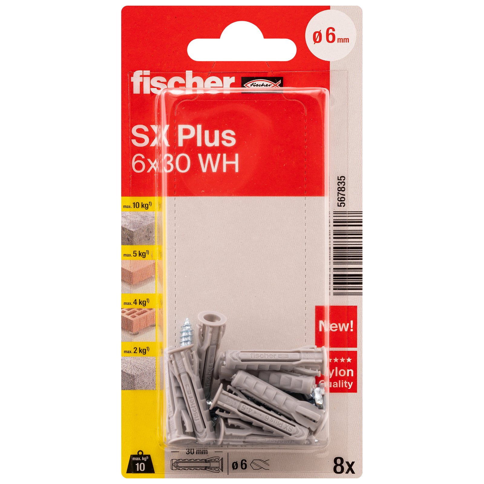 fischer Dübel SX Plus WH K