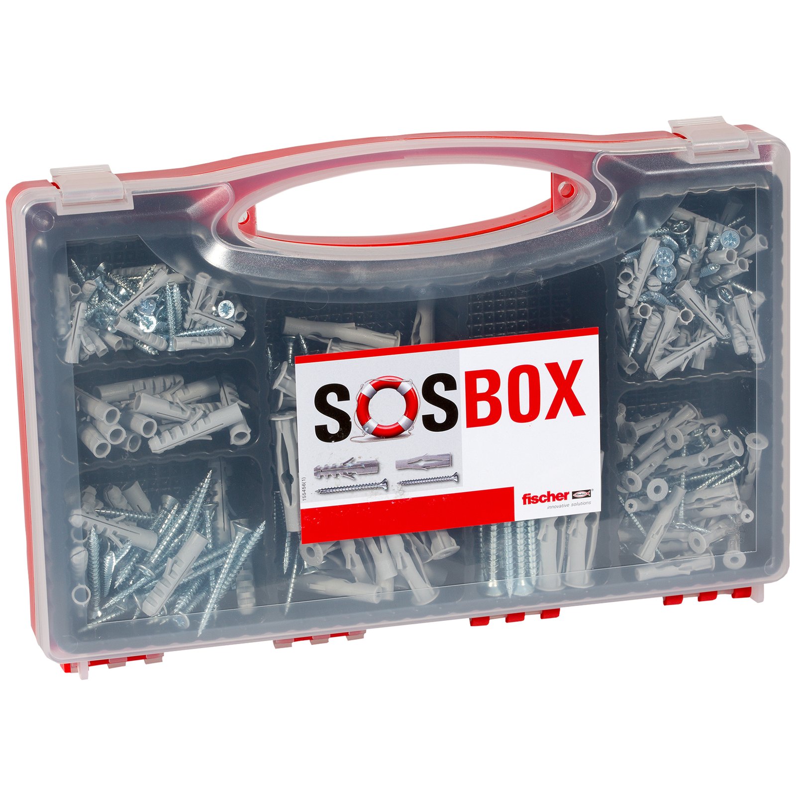 fischer SOSBOX Dübel S/FU+Schrauben