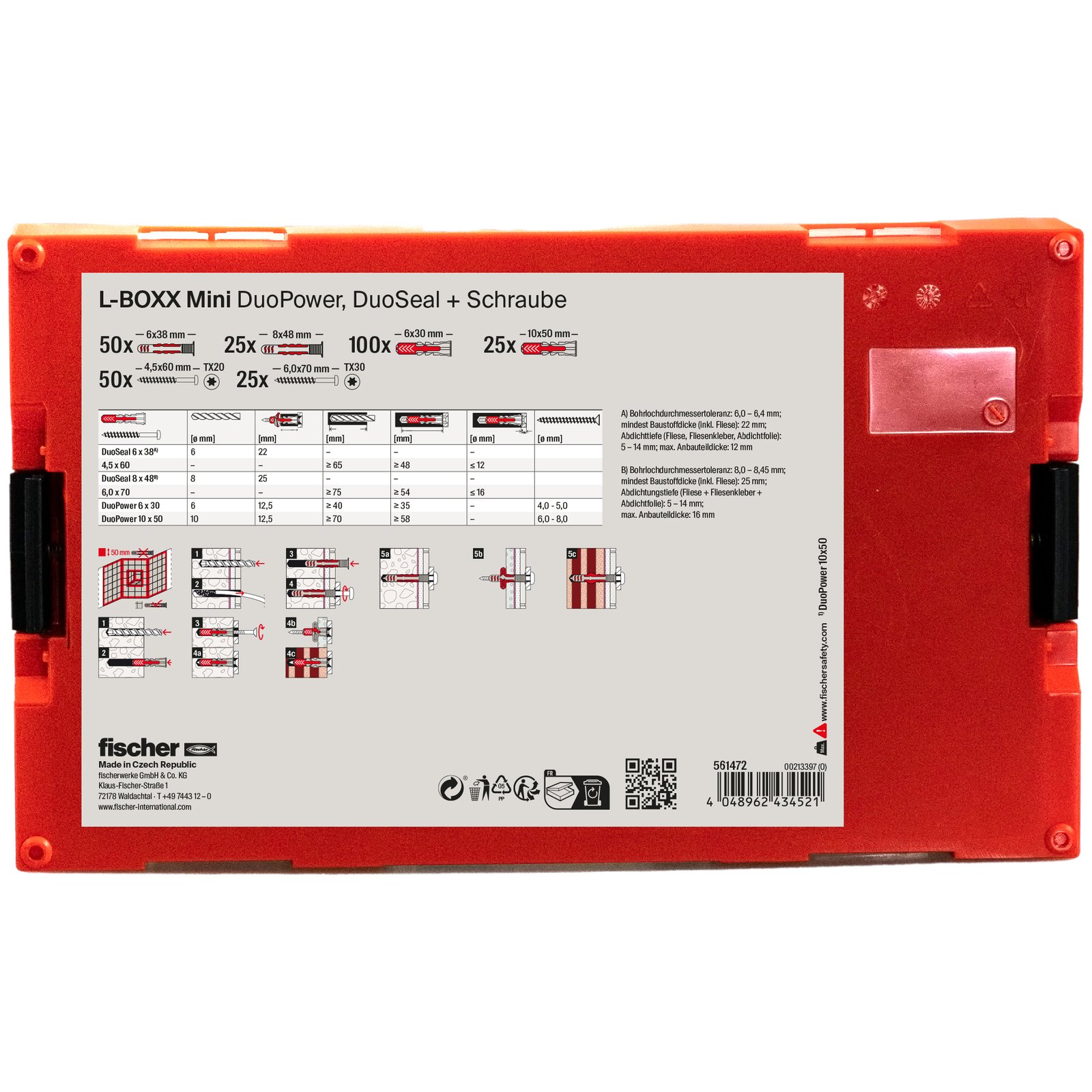 fischer L-Boxx mini DuoPower DuoSeal + S