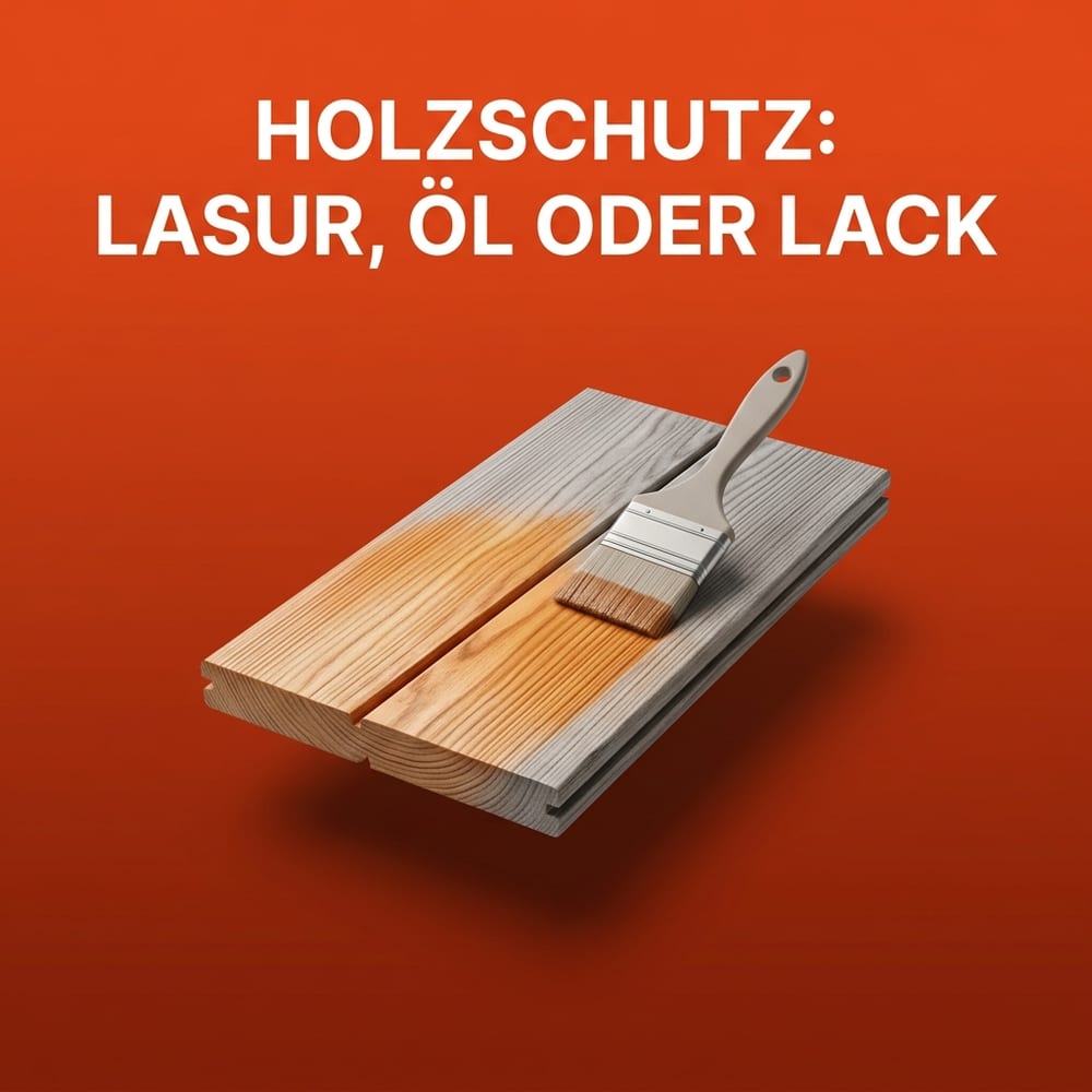 Holzschutz für Terrasse und Gartenholz: Lasur, Öl oder Lack