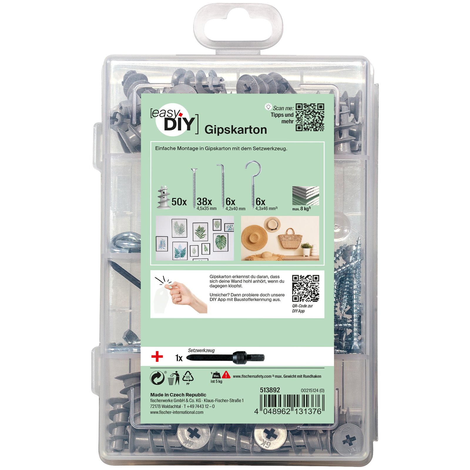 fischer EasyDIY Box Gipskarton