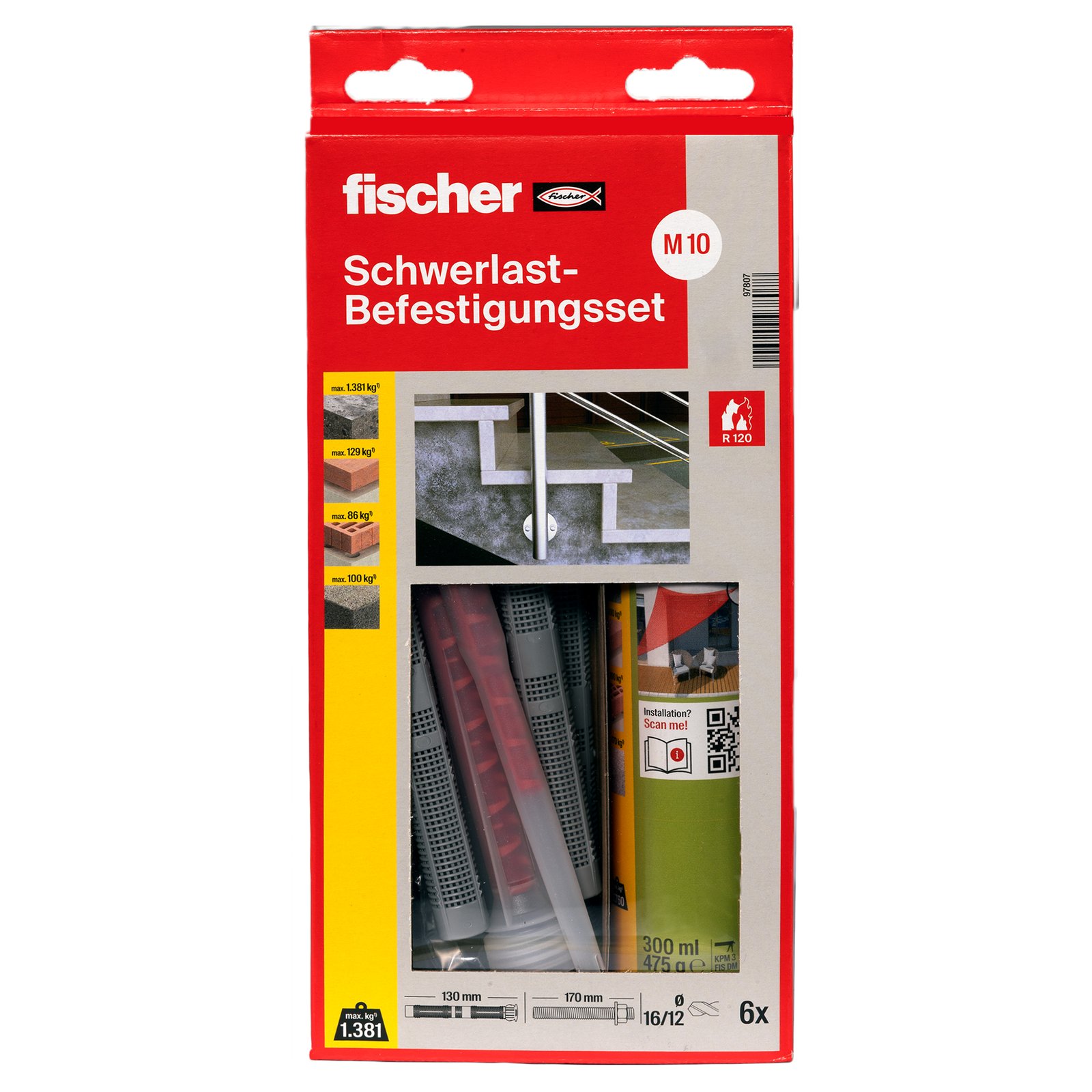 fischer Schwerlastbef.Set T SBS Set