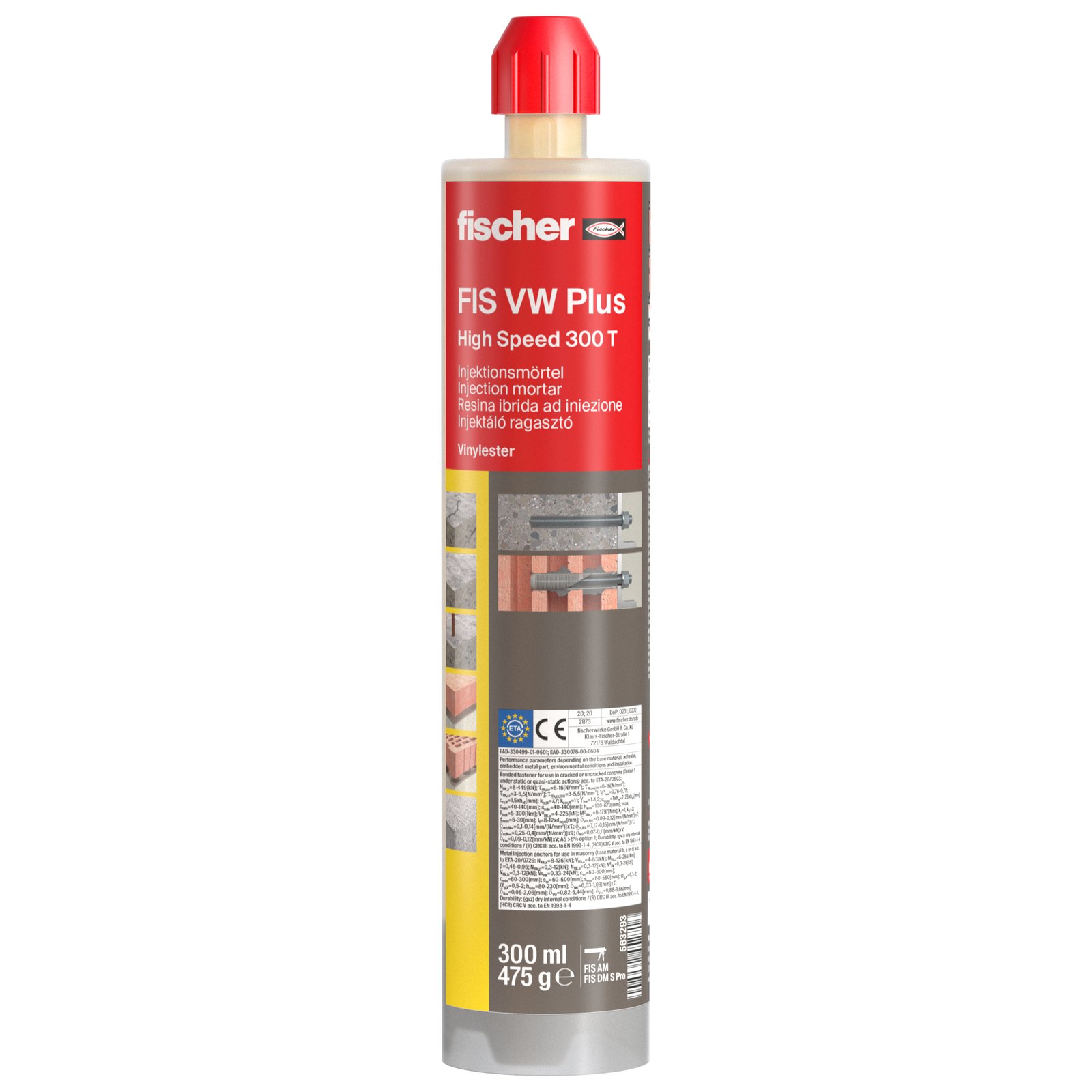 fischer Hochleistungsmörtel FIS VW Plus T