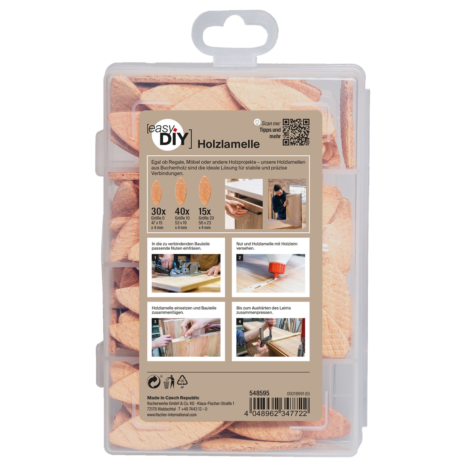 fischer EasyDIY Box Holzlamelle