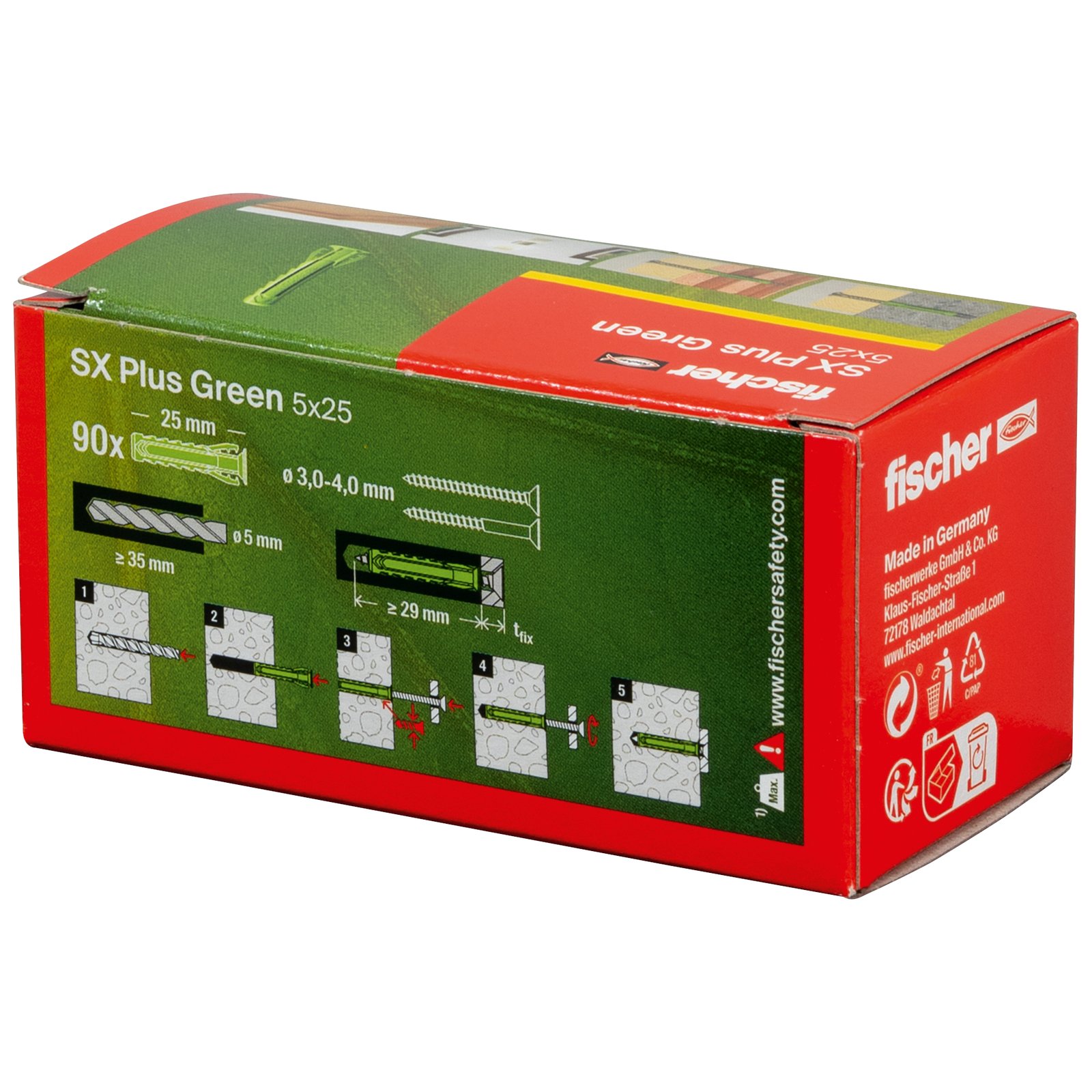 fischer Dübel SX Plus Green
