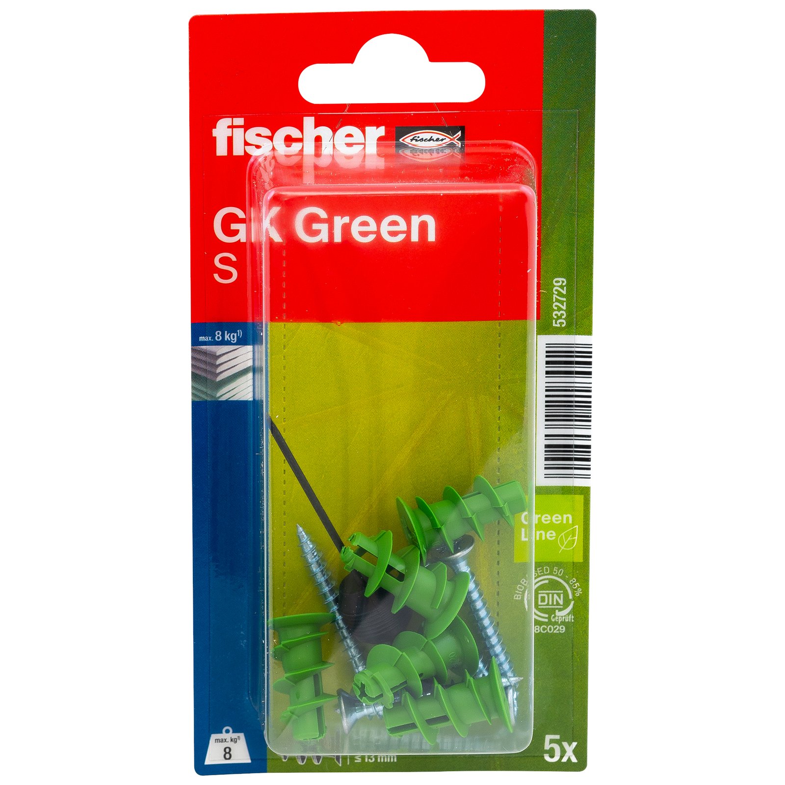 fischer Gipskartondübel GK Green S K
