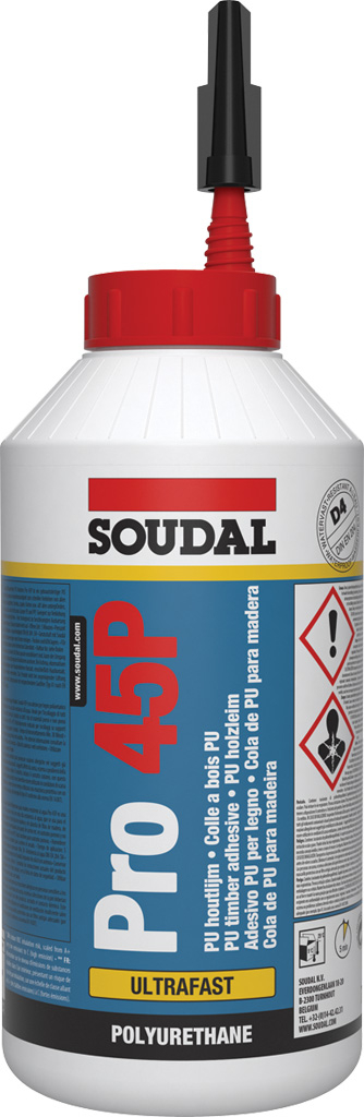 PRO 45P - schnellhärtender PU-Holzleim mit exzellenter Wasserfestigkeit - Klasse D4
