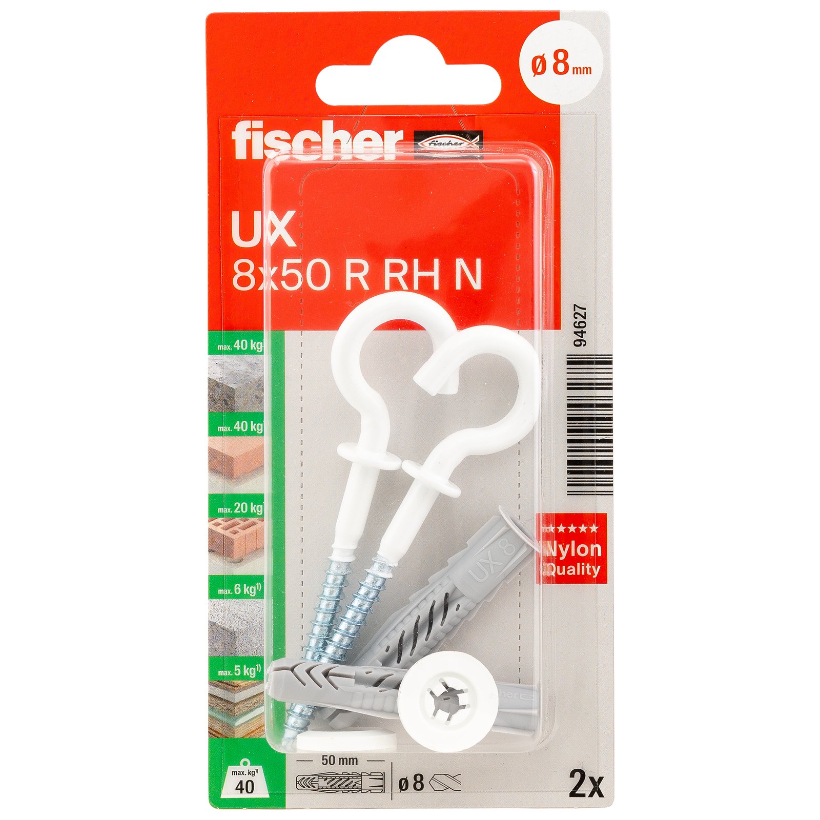 fischer Universaldübel UX RH N K