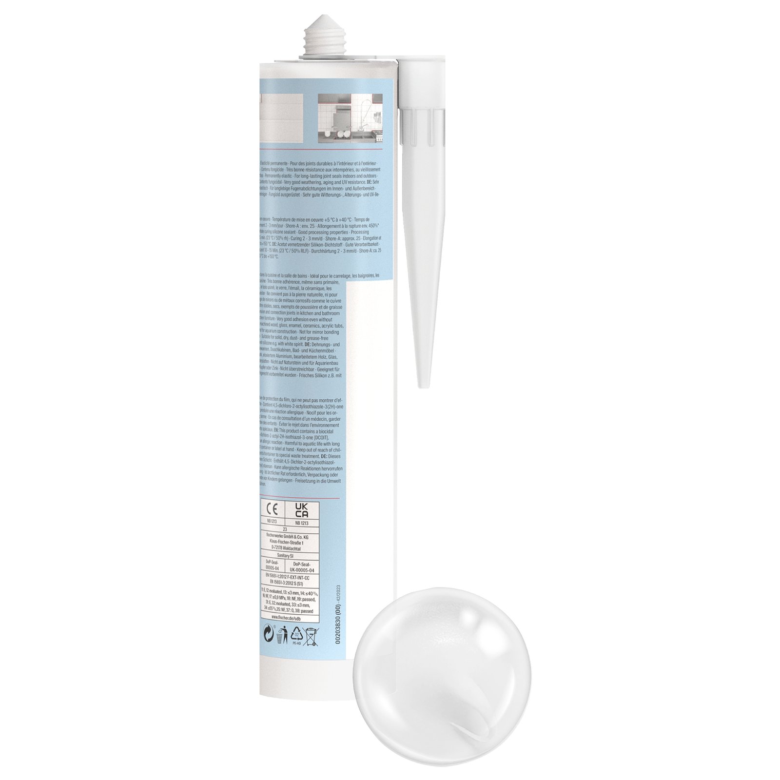 fischer Sanitärsilikon Sanitary Pro SI