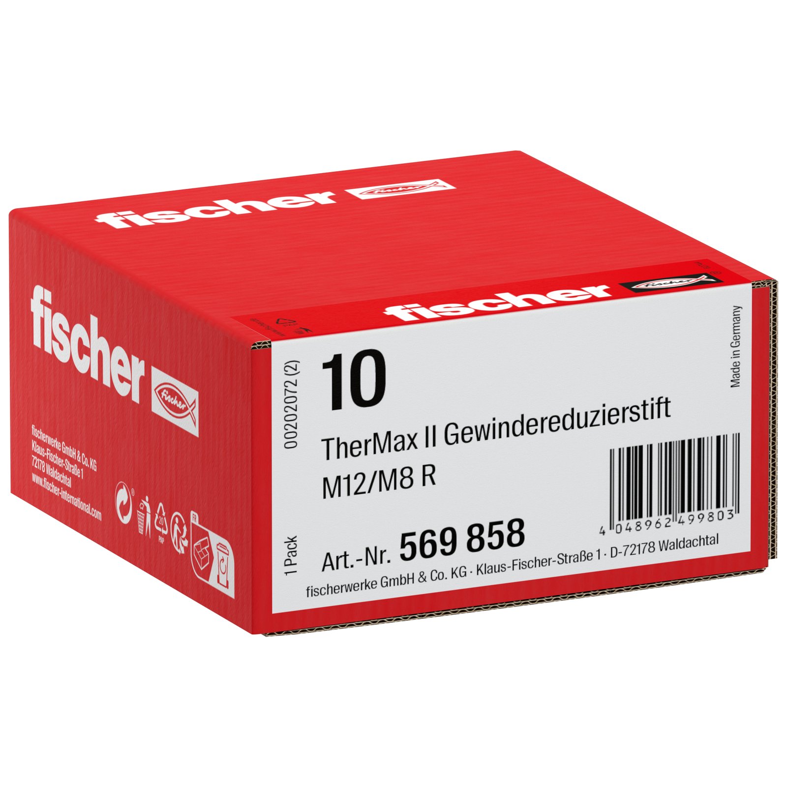 fischer TherMax Gewindereduzierstift M12/M8 R