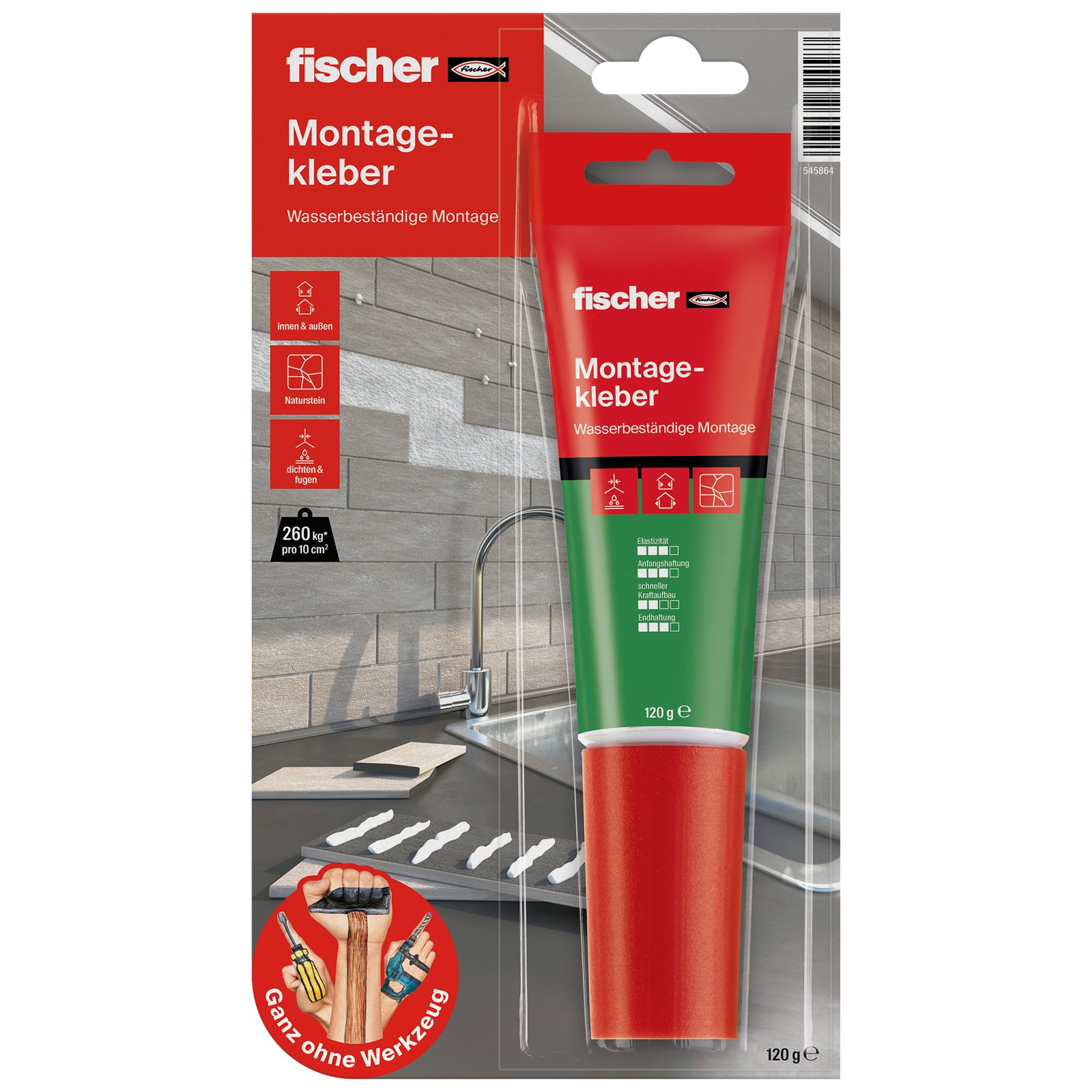 fischer GOW Montagekleber T 80ml 120g