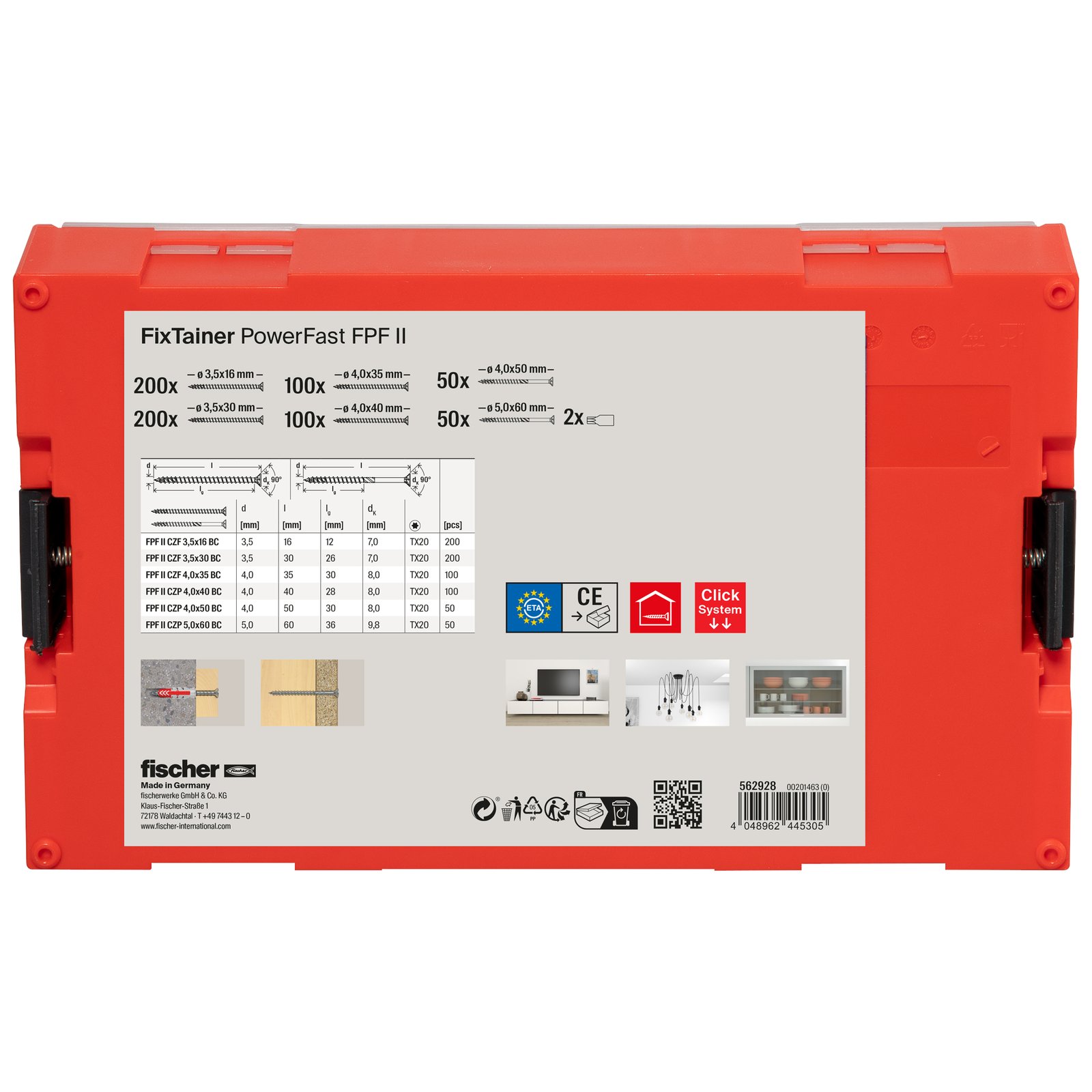 fischer FIXtainer-PowerFast II SK TG/VG TX