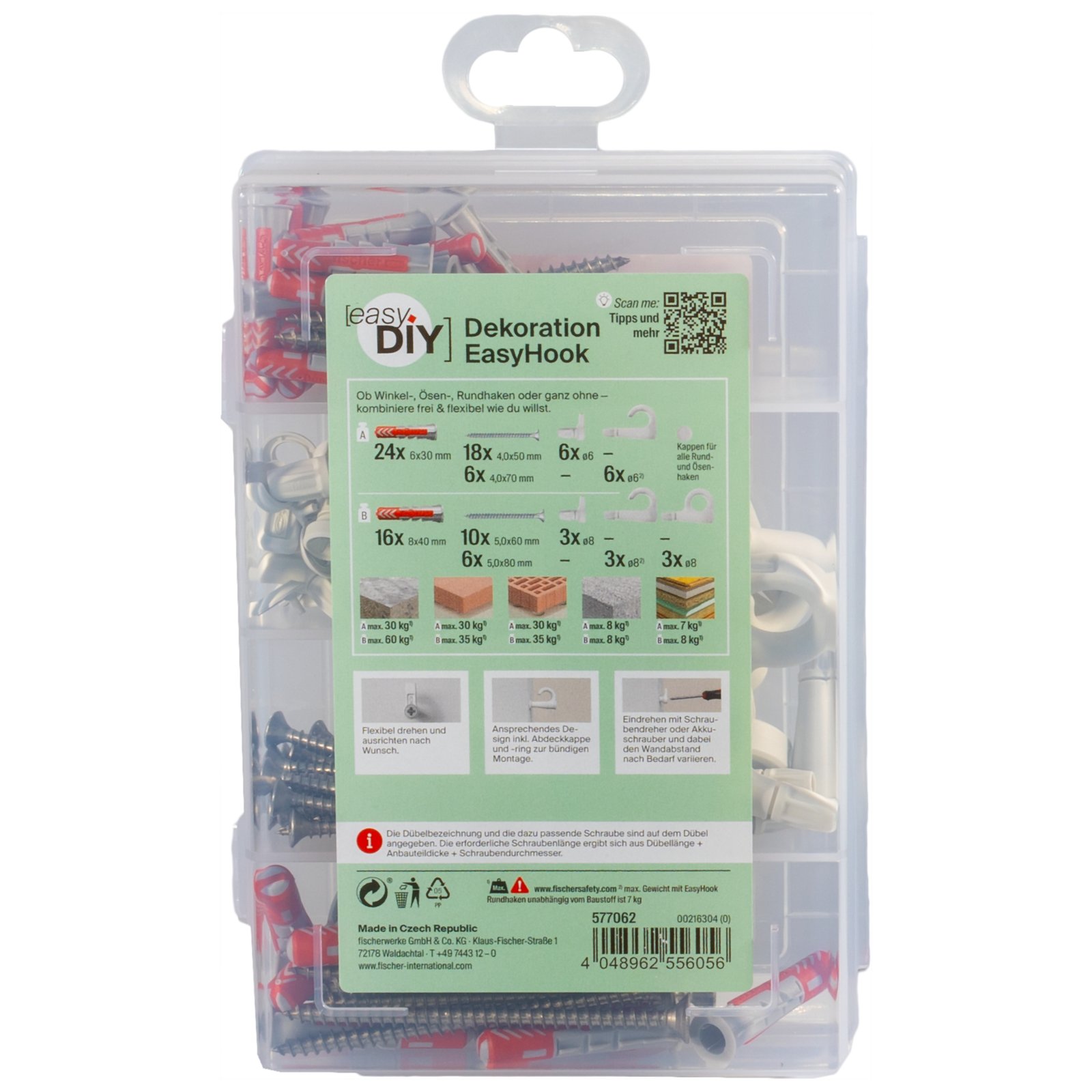 fischer EasyDIY Box Dekoration EasyHook