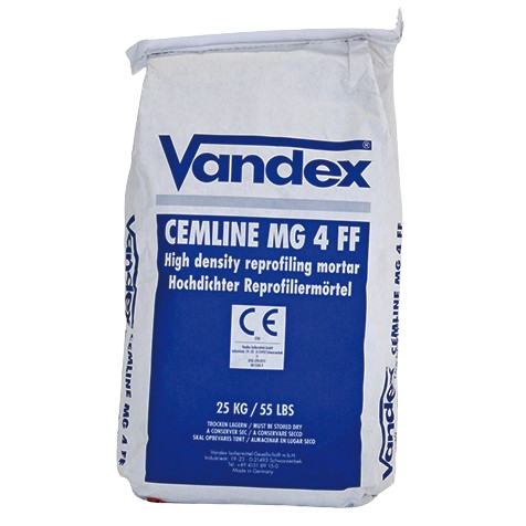 VANDEX CEMLINE MG 4 FF - Hochdichter Dickbeschichtungsmörtel (TYP 1) VANDEX CEMLINE MG 4 FF - Hochdichter Dickbeschichtungsmörtel (TYP 1)