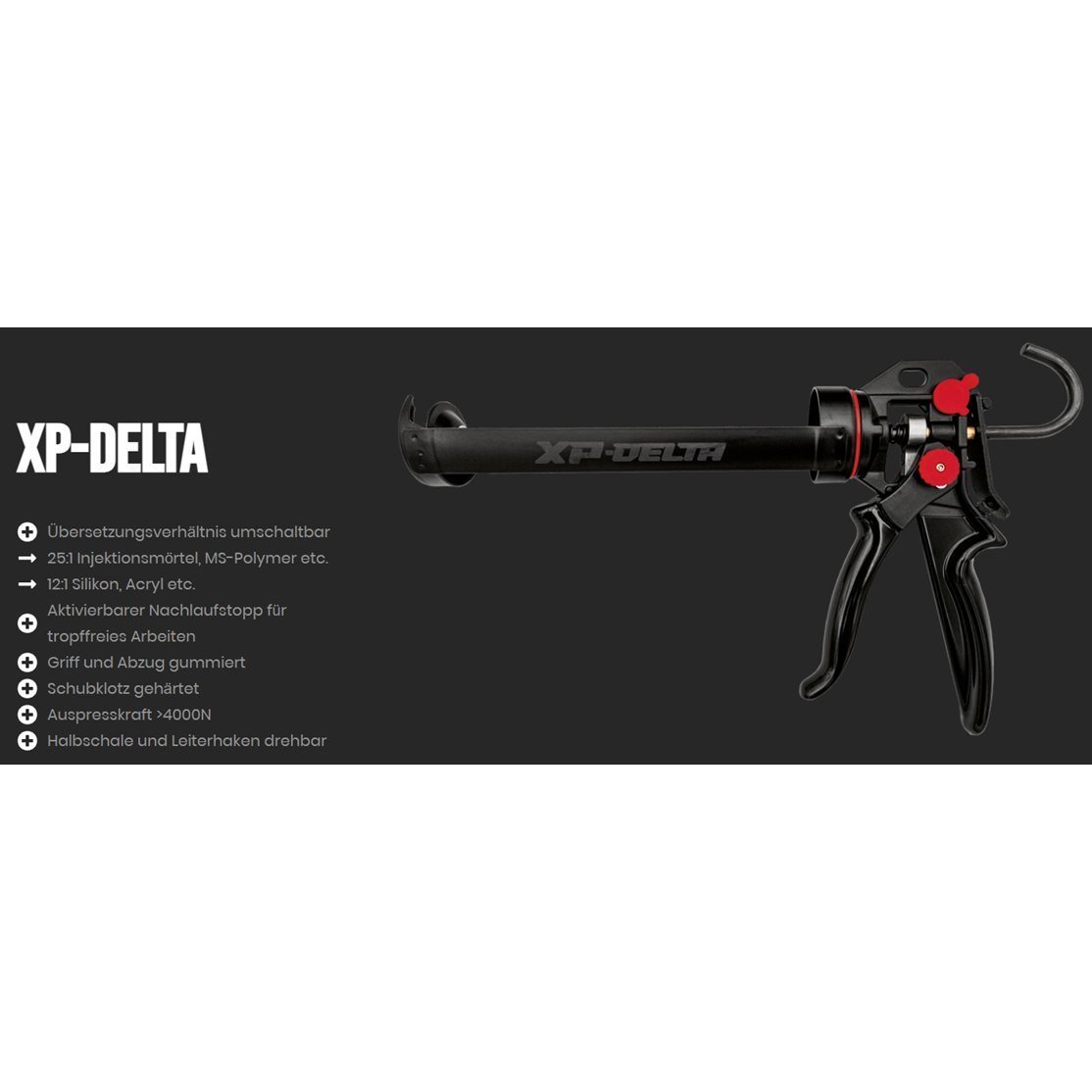 IRION Kartuschenpresse XP-Delta für 310-ml-Kartuschen