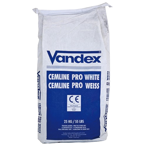 VANDEX CEMLINE PRO WEISS - Rein mineralischer Spritz- und Instandsetzungsmörtel für Trinkwasserversorgungsanlagen (TYP 3)
